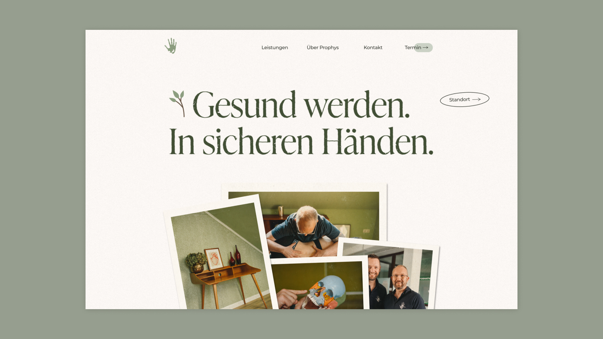 Webdesign für einen Physiotherapeuthen