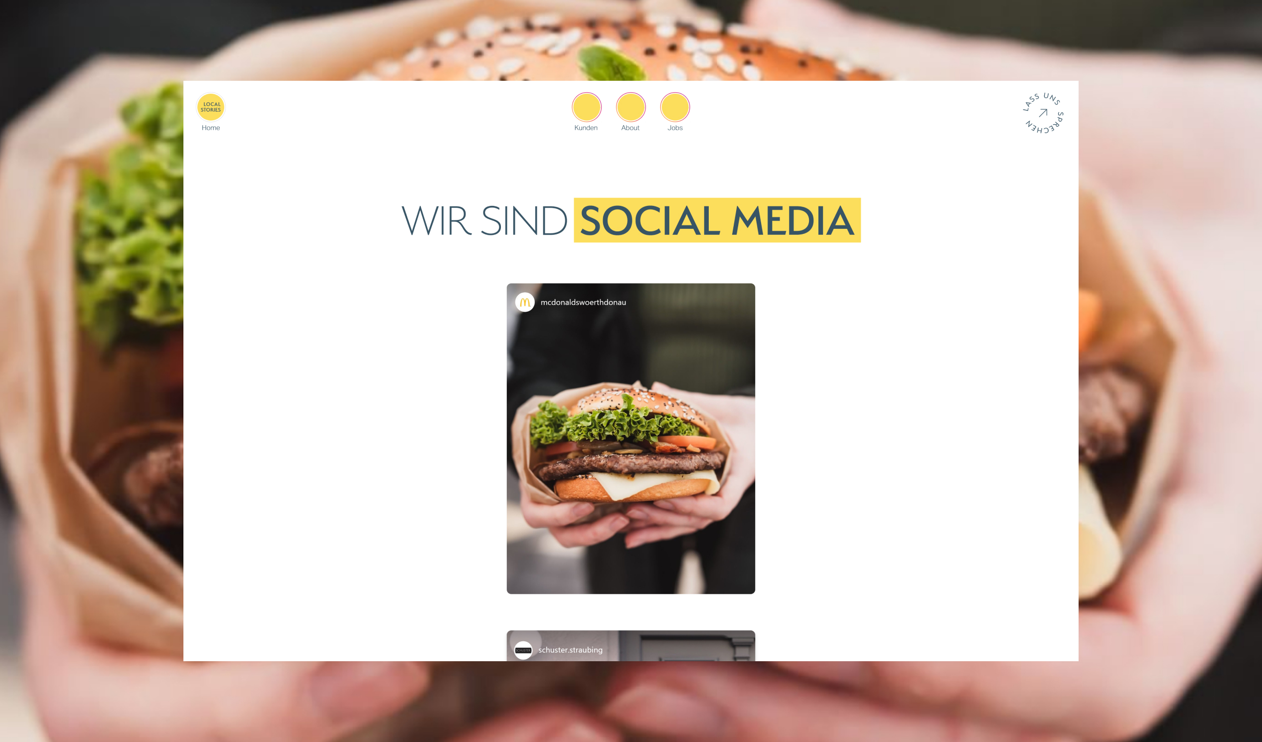 Webdesign Deggendorf Referenz für Social Media Agentur