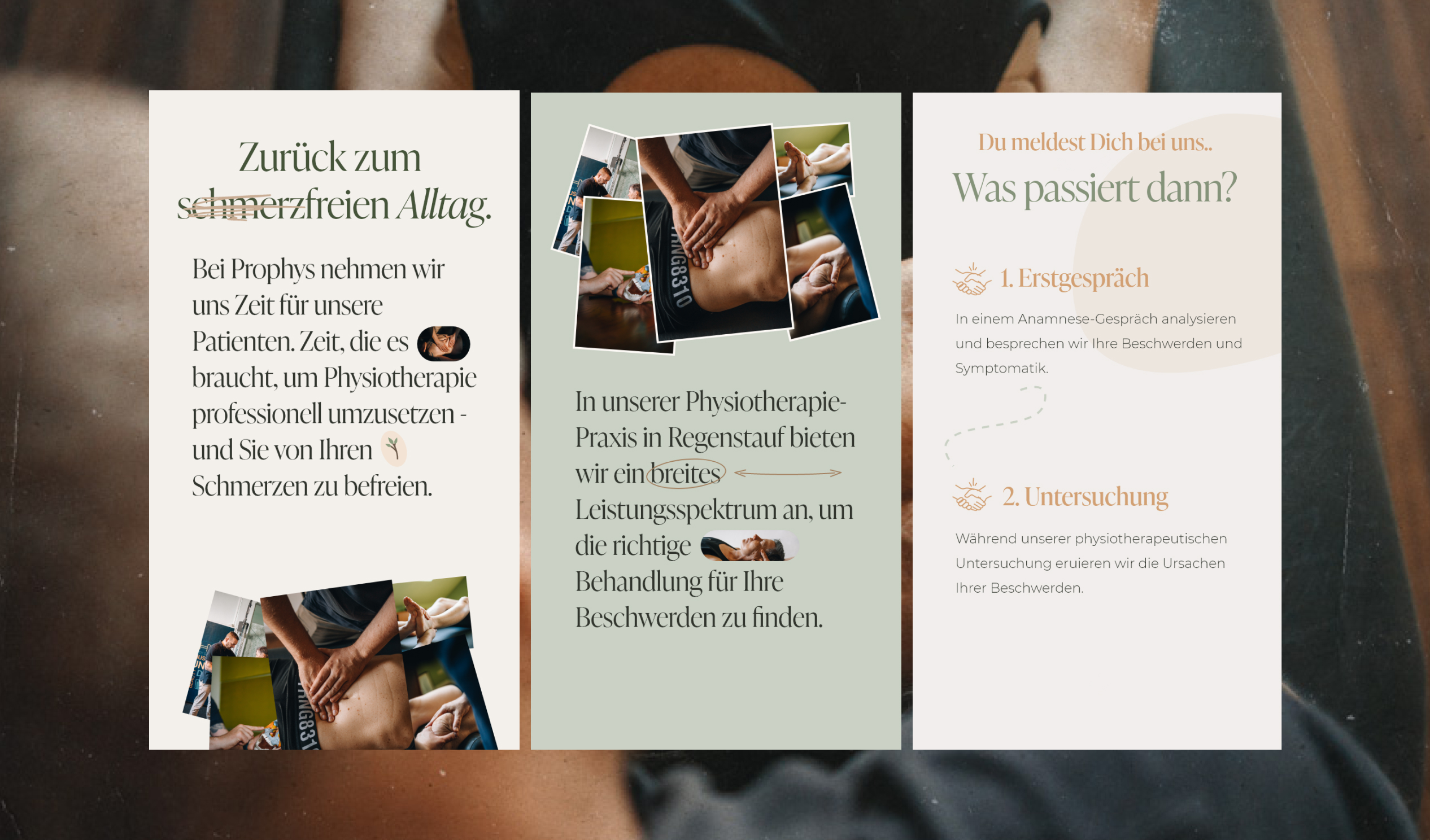 Webdesign für eine Physiopraxis