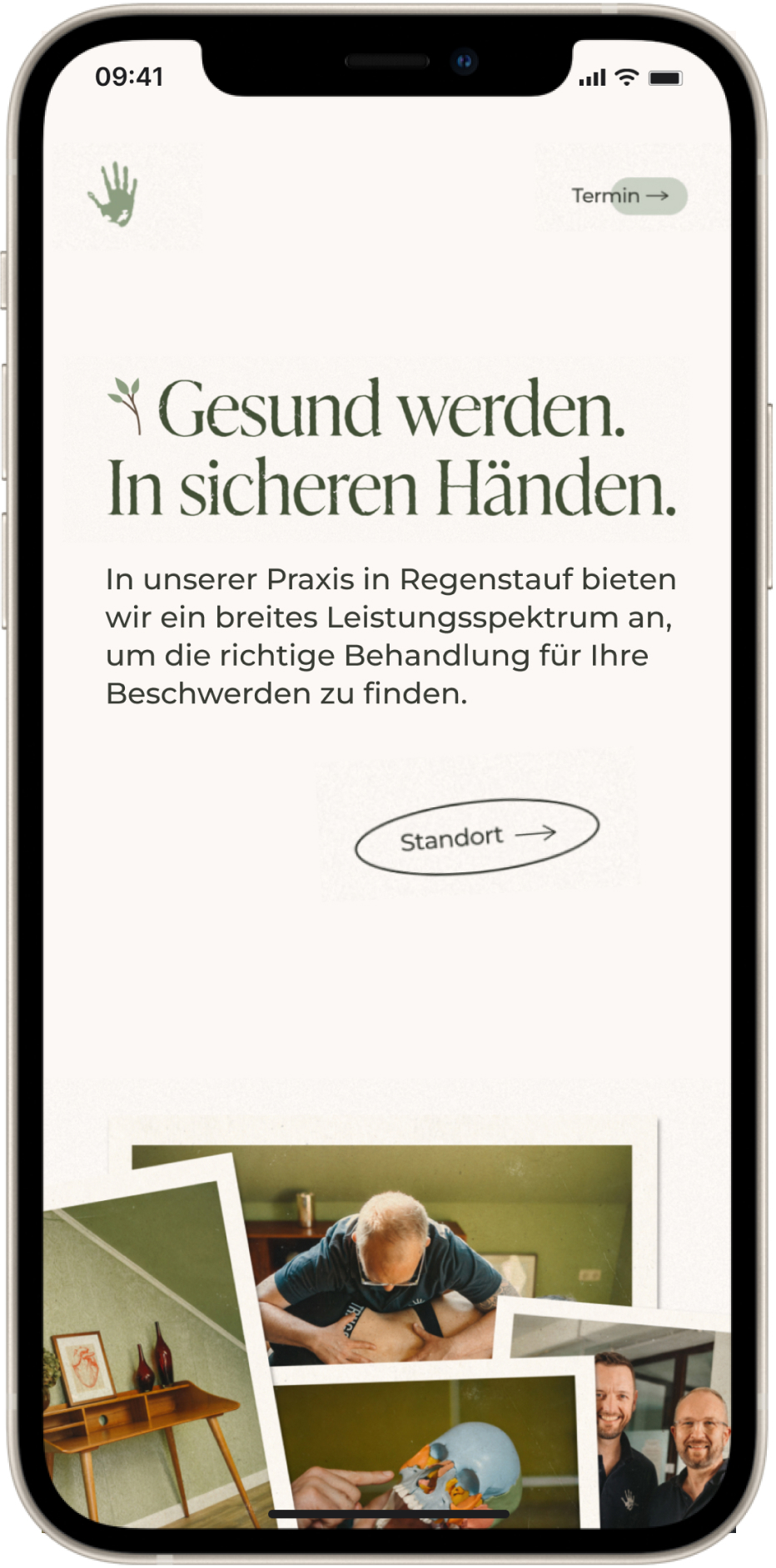 Homepage auf Handy